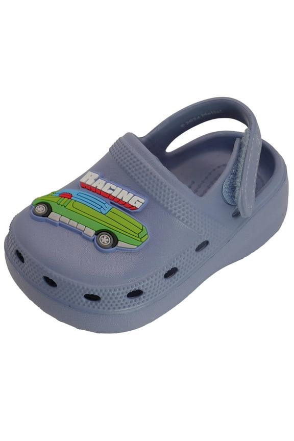 Toddler Boys' Clogs with Adjustable Strap - Dusty Blue, Size 10