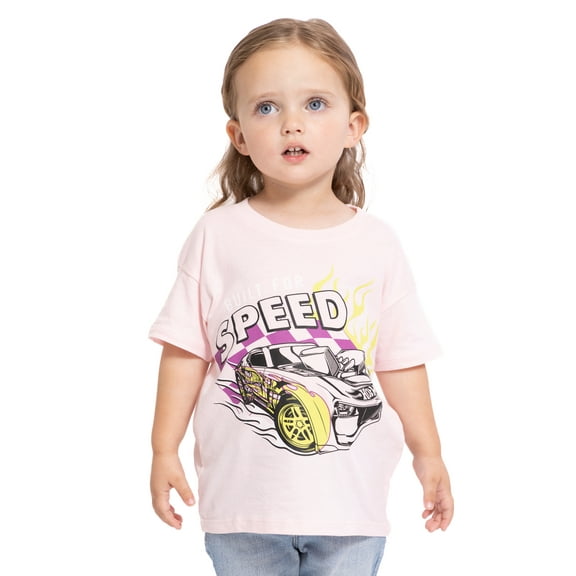 Hot Wheels Toddlers' Graphic Tee with Short Sleeves, Sizes 12M-5T