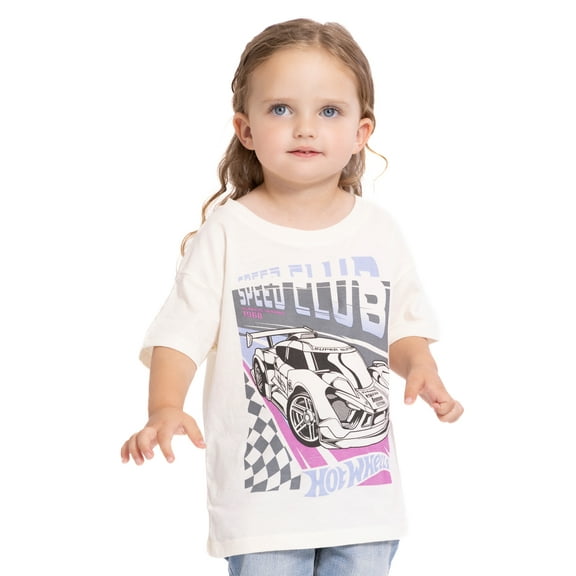 Hot Wheels Toddlers' Graphic Tee with Short Sleeves, Sizes 12M-5T