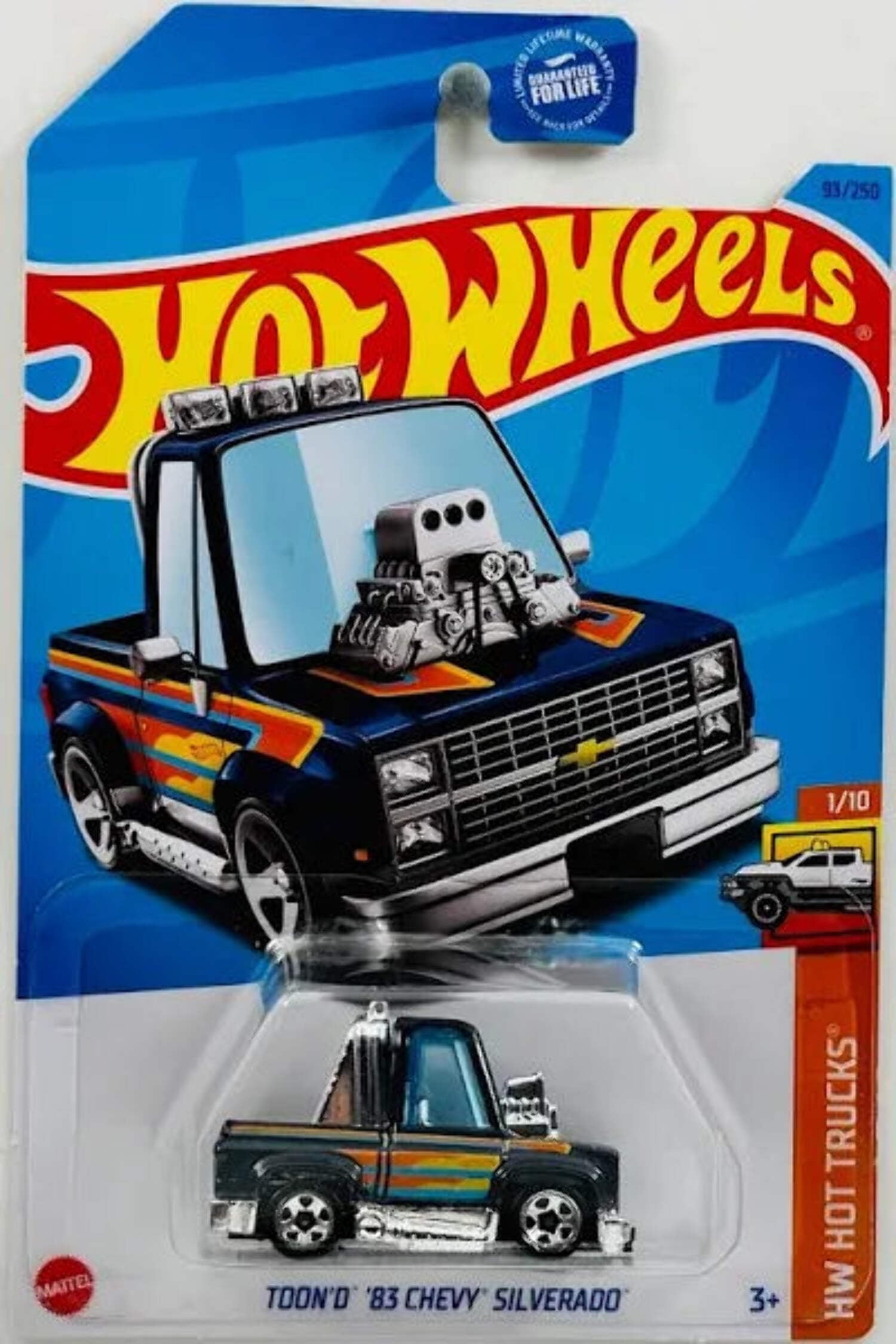 Hot Wheels '83 Chevy Silverado Toon'd, HW Hot Trucks - 1/10
