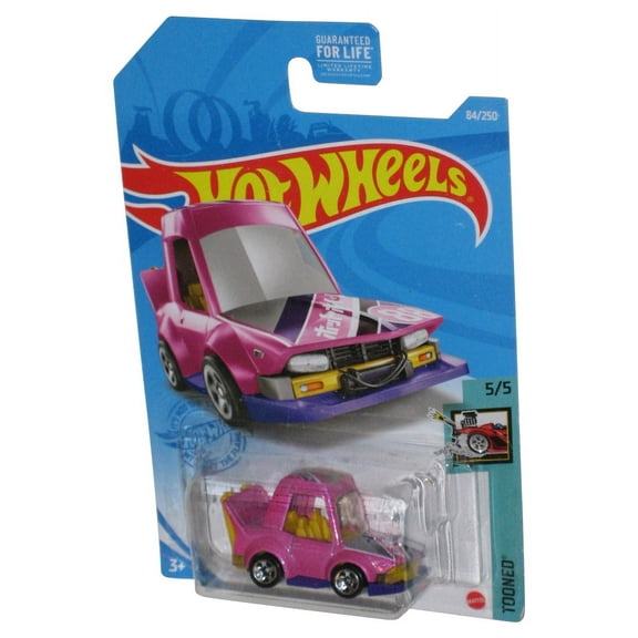 Hot Wheels Tooned 5/5 (2020) Pink Purple Manga Tuner Toy Car 84/250