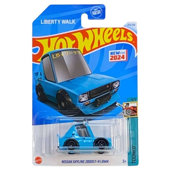 Hot Wheels Tooned Nissan Skyline 2000GT-R LBWK Diecast Car