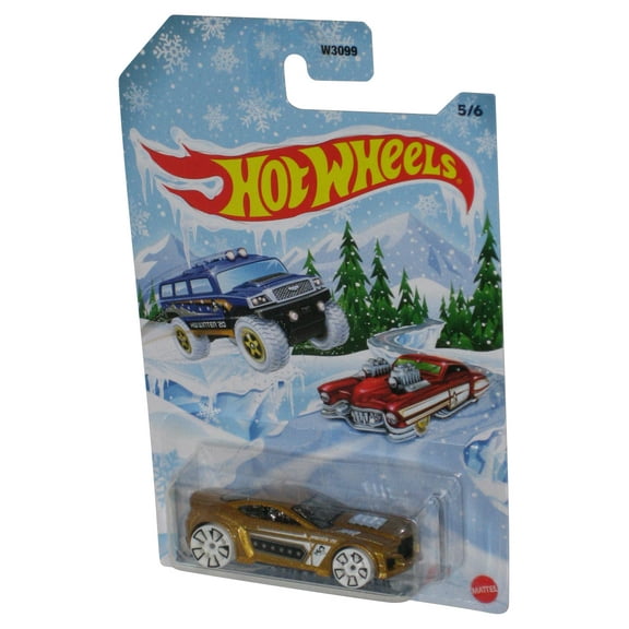 Hot Wheels Torque Twister (2020) Winter Christmas Gold Toy Car 5/6
