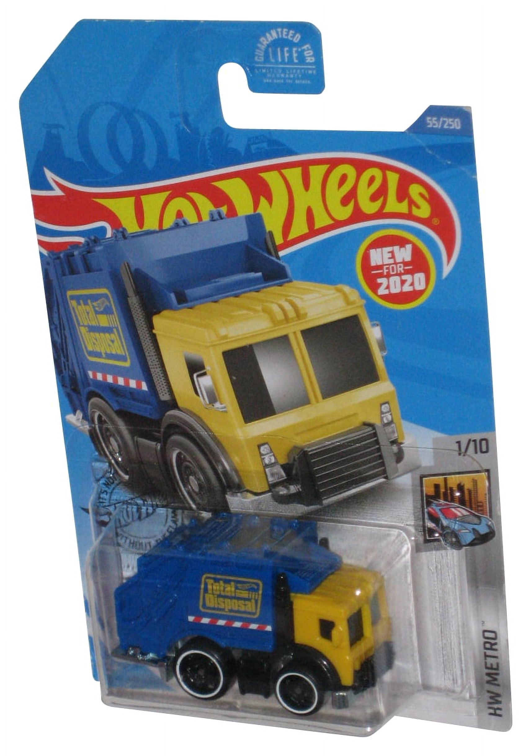 Hot Wheels 2020 HW Metro Total Disposal (Garbage Truck) 55/250, Yellow and  Blue