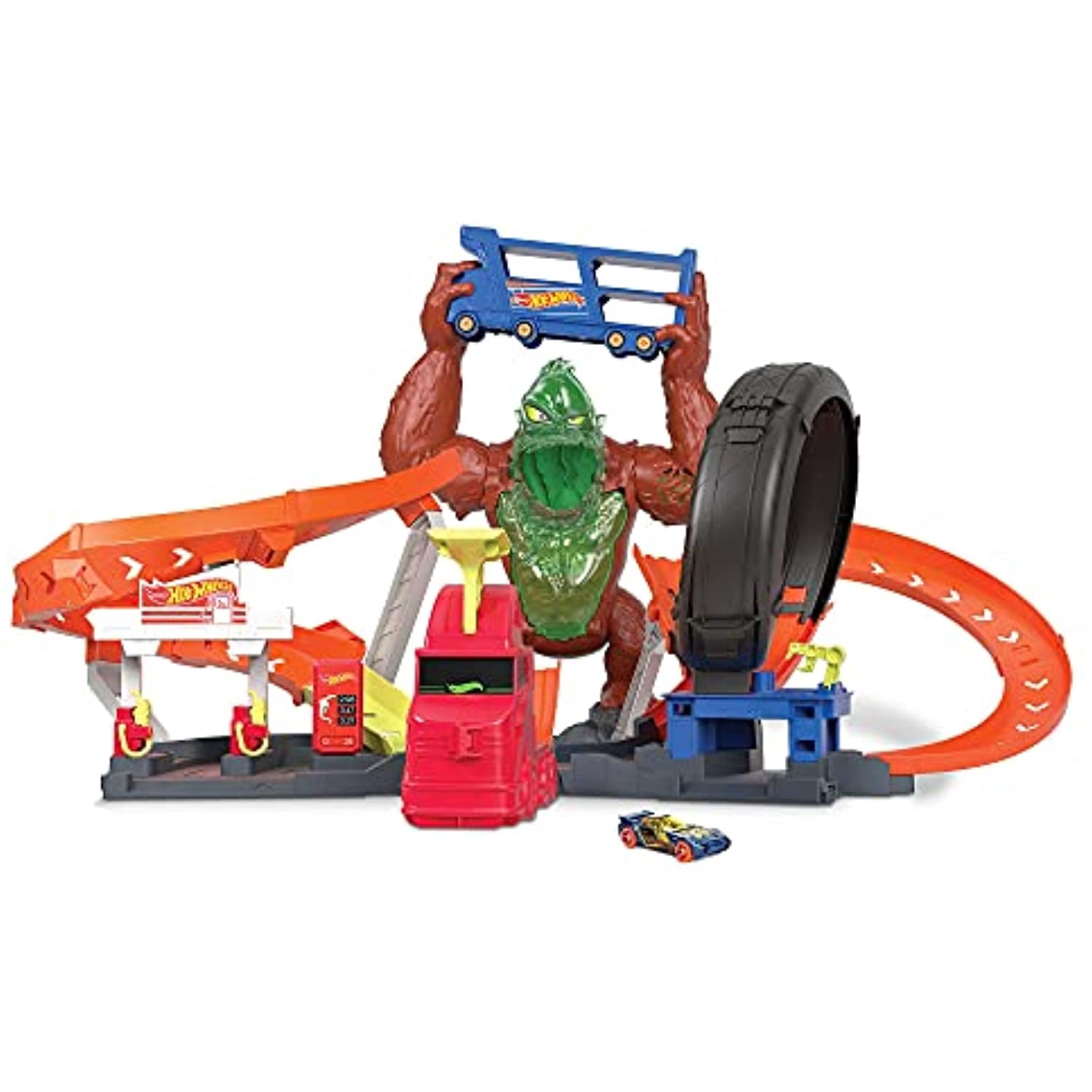 Hot Wheels Toxic Gorilla Slam Gas Station & Tire Repair Shop