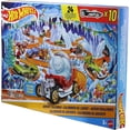 thumbnail image 1 of Hot Wheels Toy Cars & Playset, 2026 Advent Calendar with 10 Vehicles in 1:64 Scale, 14 Winter-Themed Accessories & 10 Ornament Clips, 1 of 6