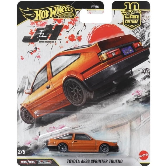 Hot Wheels Toyota AE86 Sprinter Trueno Japan Historics 5 Premium Car Culture