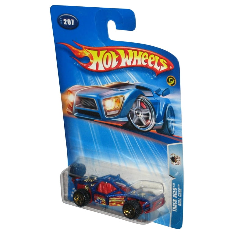 Hot Wheels Track Aces (2004) Blue & Red Roll Cage Toy Car #207