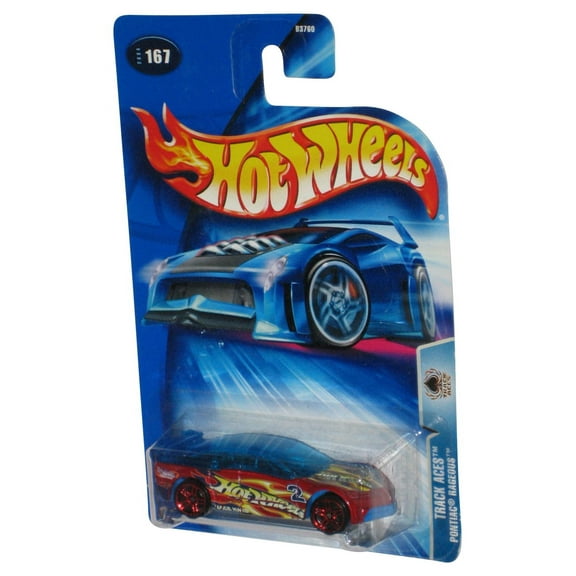 Hot Wheels Track Aces (2004) Pontiac Rageous Blue Die-Cast Toy Car #167
