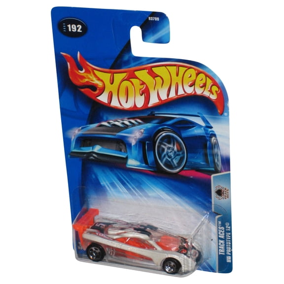 Hot Wheels Track Aces (2004) White & Orange HW Prototype 12 Car #192