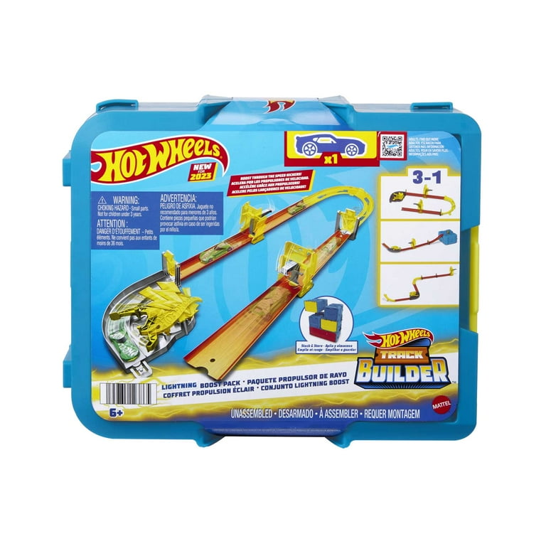 hot wheels track builder power boost box Amazon.com: Unlimited Ultra Stackable Booster Kit Motorized Set 5 Plus Configurations Stunt Parts Compatible id Gift idea for Kids 6 7 8 9 10 and Older : Toys & Games The Hot Wheels Lightning Bolt Set offers everything you need to build a lightning Hot Wheels Toy Car Track