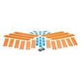 thumbnail image 1 of Hot Wheels Track Builder Straight Track with Car, 15 Feet - Styles May Vary, Orange and Blue, 1 of 8