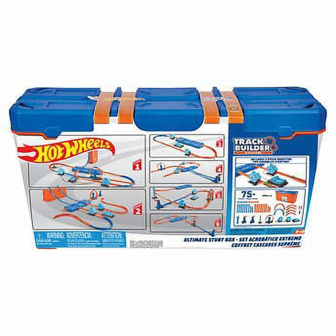 Hot Wheels - Booster Set Track Builder Junior 127 cm Bleu - 22