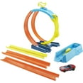 thumbnail image 1 of Hot Wheels Track Builder Unlimited Split Loop Pack, With 1 Car, Gift for Kids 6 to 12 Years Old, 1 of 7
