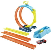 Hot Wheels Track Builder Unlimited Split Loop Pack, With 1 Car, Gift for Kids 6 to 12 Years Old