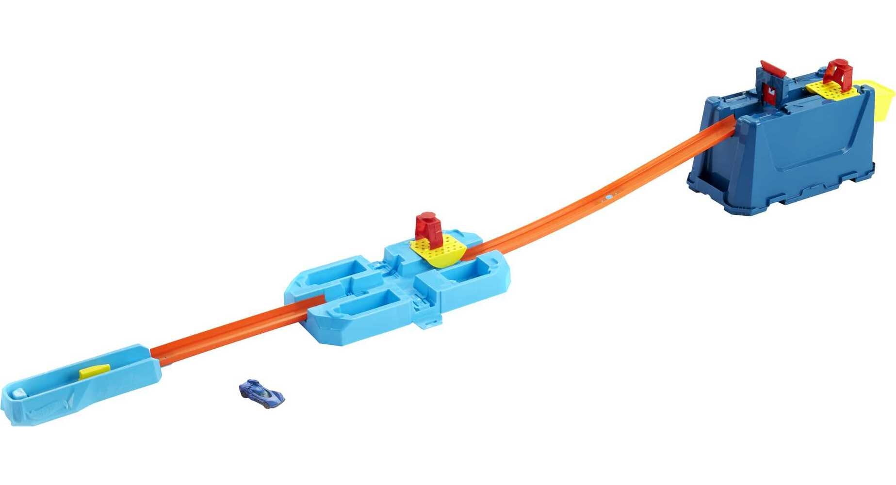 Hot Wheels Track Builder Unlimited Fuel Can Stunt Box and Vehicle