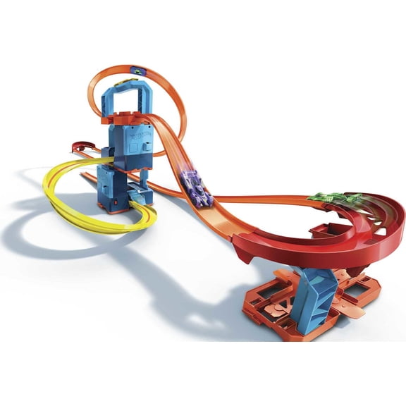 Hot Wheels Track Builder Unlimited Ultra Boost Kit Track Set, Motorized Boosters & Toy Car
