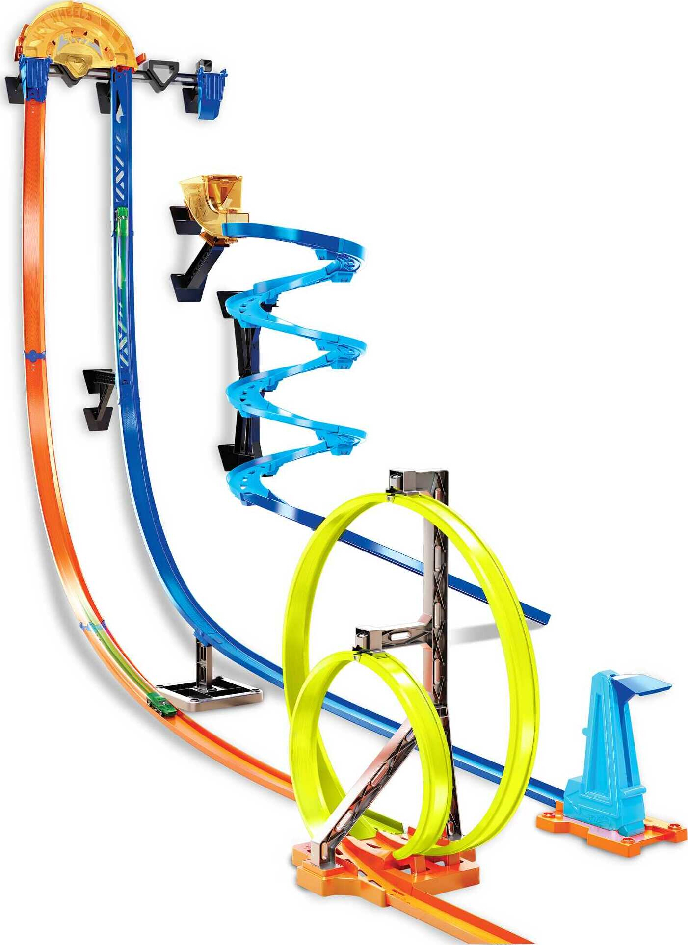 Hot Wheels Track Builder Vertical Launch Kit, 50-in Tall, 3 Configurations & 1 Toy Car - image 1 of 6