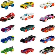 Hot Wheels Toy Cars & Trucks, Track Bundle Set of 15, 3 Different Track-Themed Packs of 5 164 Scale Vehicles for Collectors & Kids