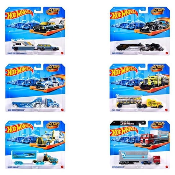 Mattel MTTHYT56 Hot Wheels Track Fleet Assortment - Set of 6