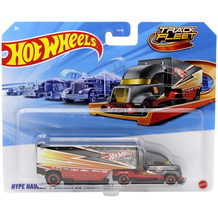 Mattel, Hot Wheels Track Fleet Hype Hauler Die Cast Car, Graphics