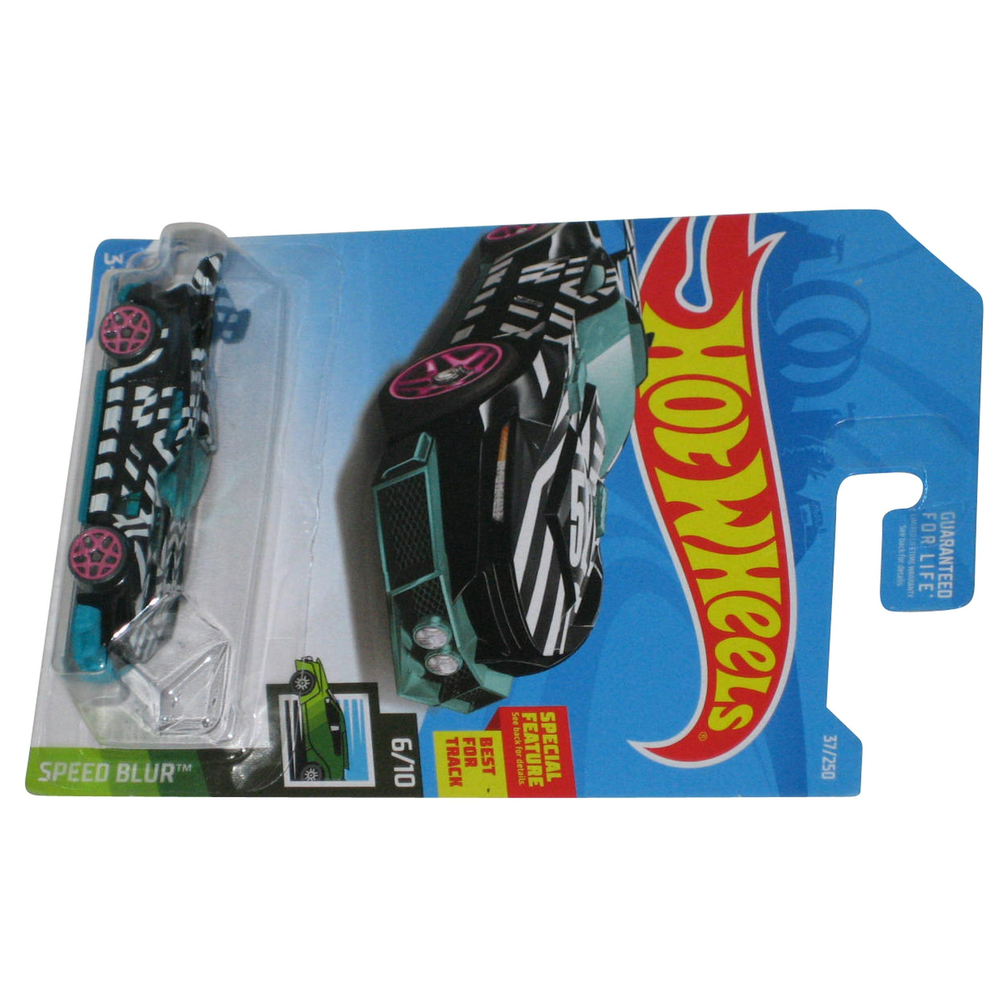 Hot Wheels Track Ripper (2017) Speed Blur 6/10 Teal & Black Toy Car 37/250