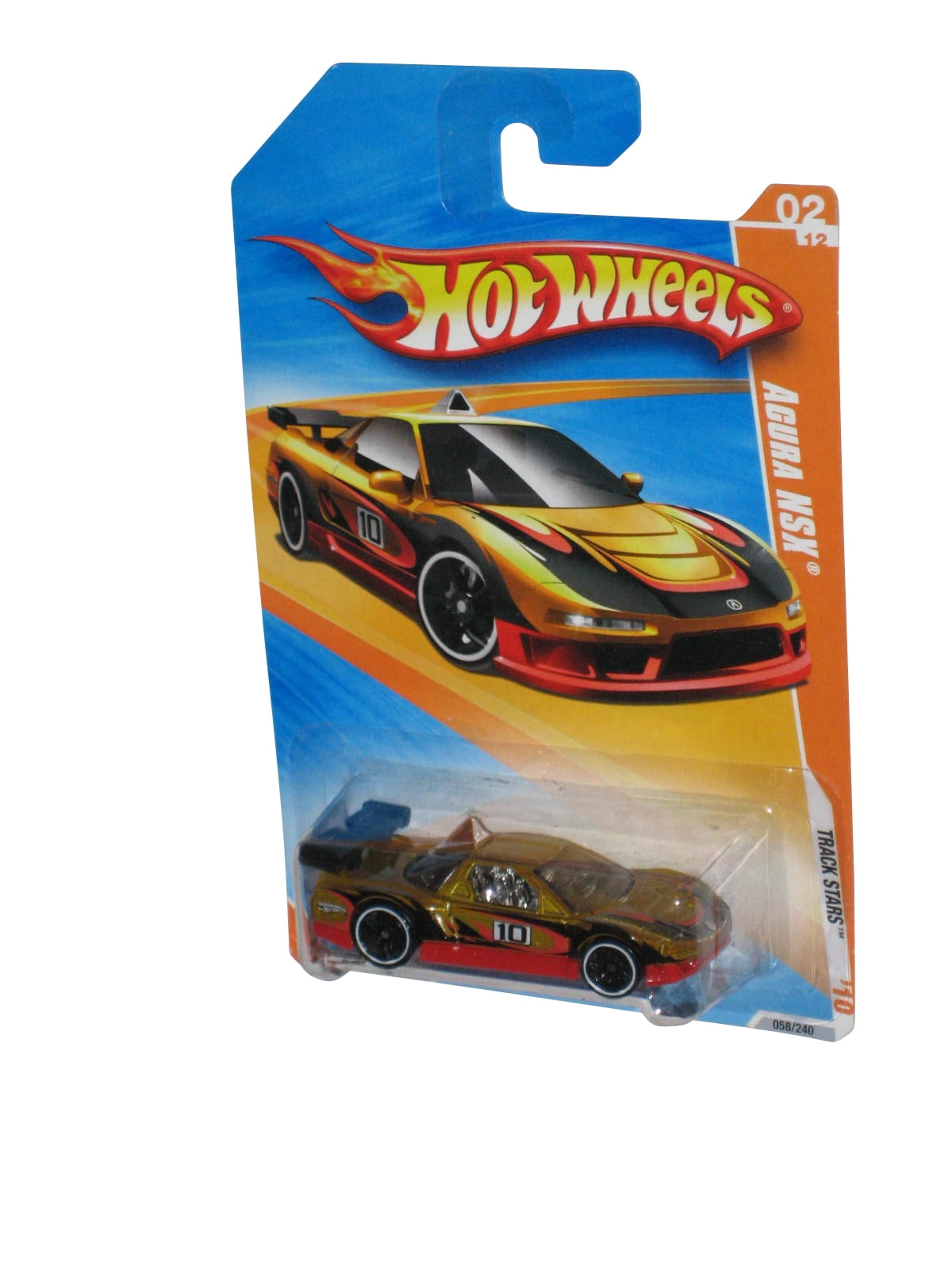 Hot Wheels Track Stars '10 2/12 (2009) Gold & Red Acura NSX Hot Wheels Track Stars '10 2/12 (2009) Gold & Red Acura NSX