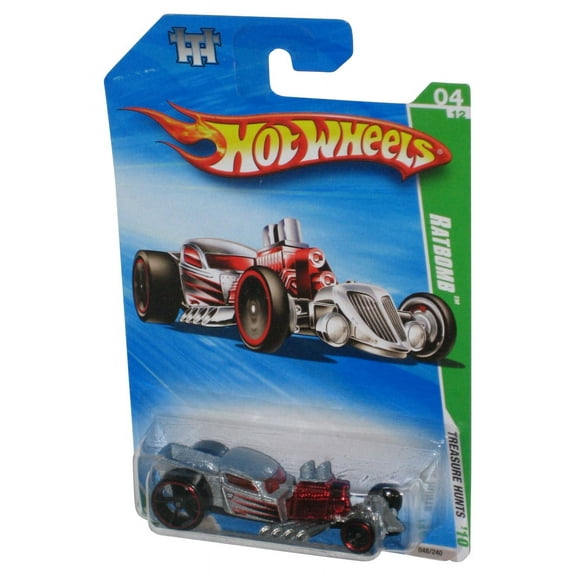 Hot Wheels Treasure Hunts 04/12 (2009) Red & Silver Ratbomb #48/240