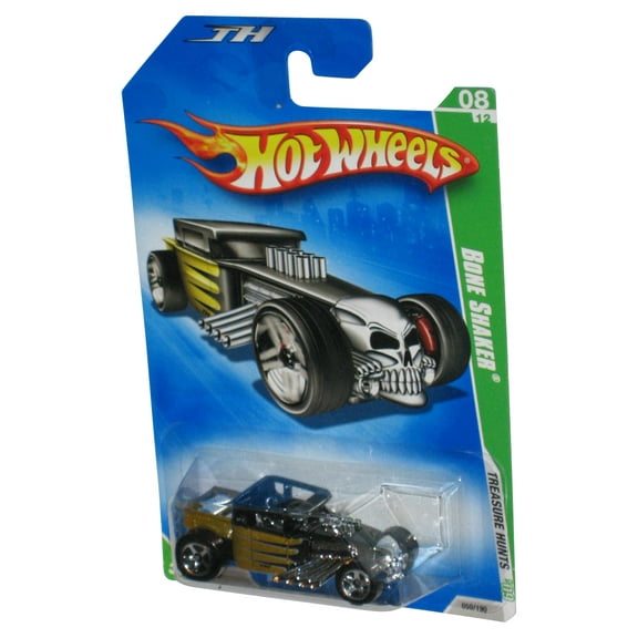 Hot Wheels Treasure Hunts 08/12 '09 Black & Gold Bone Shaker Toy Car 050/190