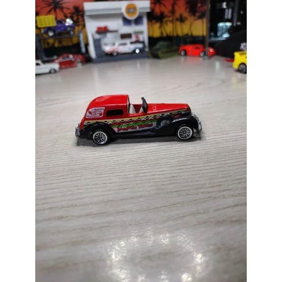 Hot Wheels Tropical Series Classic Caddy 1:64 Die Cast Malaysia Red & Black Lace