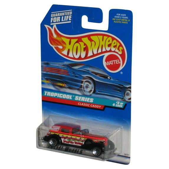 Hot Wheels Tropicool Series (1997) Red Classic Caddy Toy Car #695