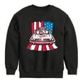 thumbnail image 1 of Hot Wheels - USA Stripes - Toddler And Youth Crewneck Fleece Sweatshirt, 1 of 5
