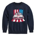 thumbnail image 1 of Hot Wheels - USA Stripes - Toddler And Youth Crewneck Fleece Sweatshirt, 1 of 5