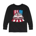 thumbnail image 1 of Hot Wheels - USA Stripes - Toddler And Youth Long Sleeve Graphic T-Shirt, 1 of 5
