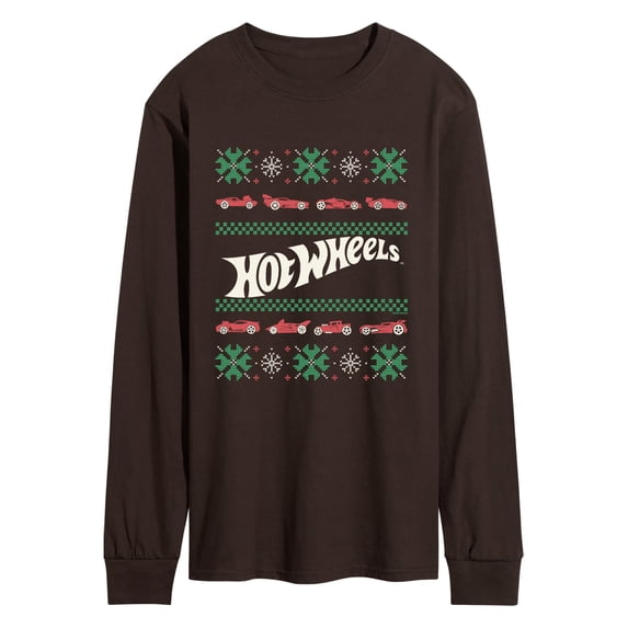 Hot Wheels - Ugly Sweater Men's Long Sleeve Graphic T-Shirt