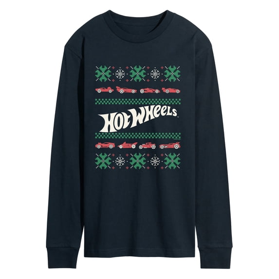 Hot Wheels - Ugly Sweater Men's Long Sleeve Graphic T-Shirt