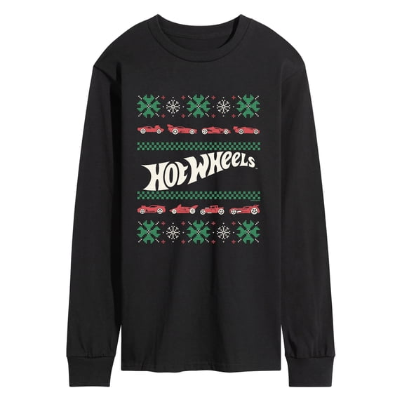 Hot Wheels - Ugly Sweater Men's Long Sleeve Graphic T-Shirt
