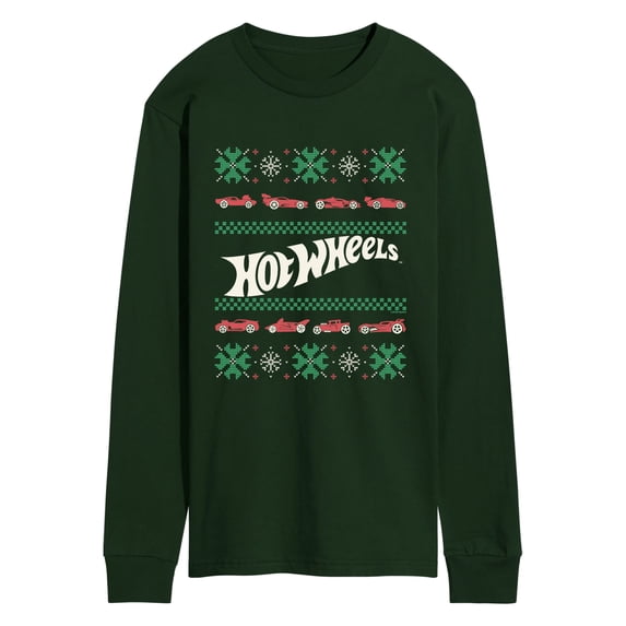 Hot Wheels - Ugly Sweater Men's Long Sleeve Graphic T-Shirt