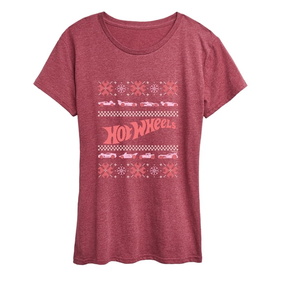 Hot Wheels - Ugly Sweater Tonal Women's Short Sleeve Graphic T-Shirt