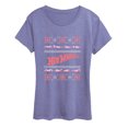 thumbnail image 1 of Hot Wheels - Ugly Sweater Tonal Women's Short Sleeve Graphic T-Shirt, 1 of 3
