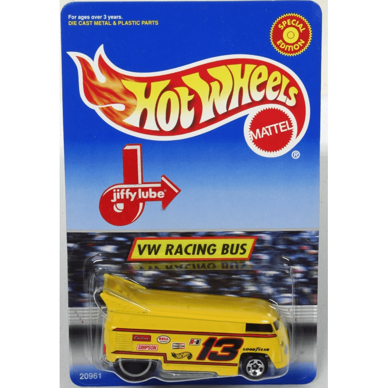 Hot Wheels VW Racing Bus Drag Jiffy Lube Special Edition Yellow
