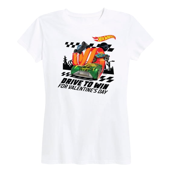 Hot Wheels - Valentine's Drive to Win - Women's Short Sleeve Graphic T-Shirt