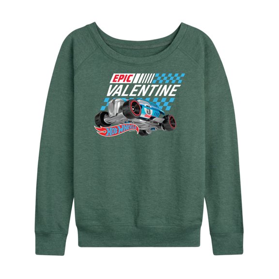 Hot Wheels - Valentine's Epic - Ladies French Terry Long Sleeve Shirt