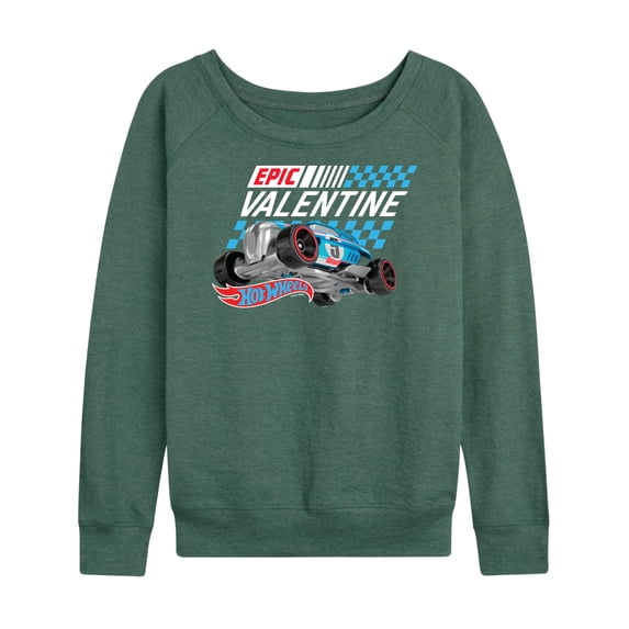 Hot Wheels - Valentine's Epic - Ladies French Terry Long Sleeve Shirt
