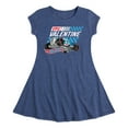 thumbnail image 1 of Hot Wheels - Valentine's Epic - Toddler And Youth Girls Fit And Flare Dress, 1 of 1