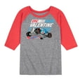 thumbnail image 1 of Hot Wheels - Valentine's Epic - Toddler And Youth Raglan Graphic T-Shirt, 1 of 6