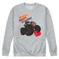 thumbnail image 1 of Hot Wheels - Valentine's Heart Crusher - Men's Crew Neck Fleece Pullover, 1 of 5