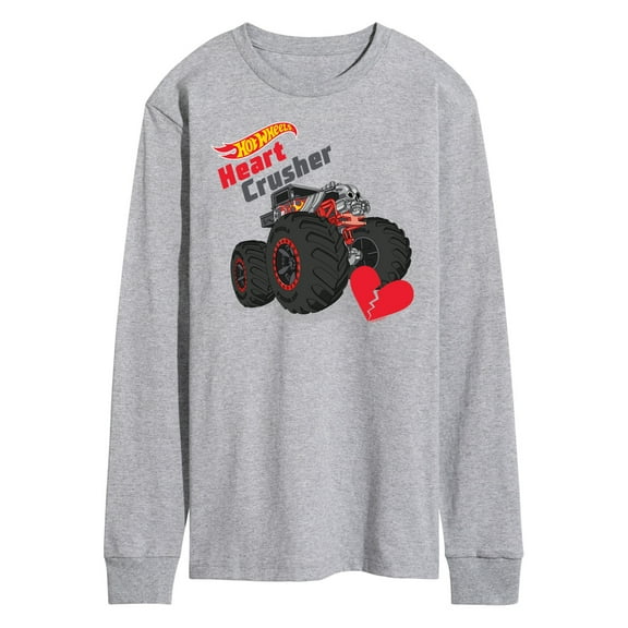 Hot Wheels - Valentine's Heart Crusher - Men's Long Sleeve T-Shirt