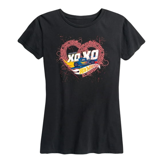 Hot Wheels - Valentine's Heart Crusher - Women's Short Sleeve Graphic T-Shirt