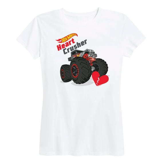Hot Wheels - Valentine's Heart Crusher - Women's Short Sleeve Graphic T-Shirt